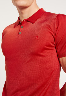 Short-sleeved polo shirt in Fil lumiere - Babar