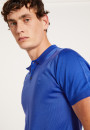 Polo manches courtes en Fil Lumière - Babar 8041 majorelle - 03 Bleu foncé