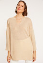 Loose linen V-neck tunic - Marielle