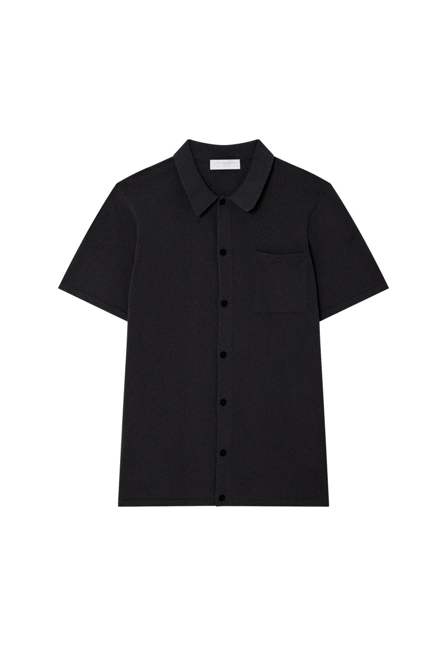 Short-sleeved brushed cotton shirt - Dominique