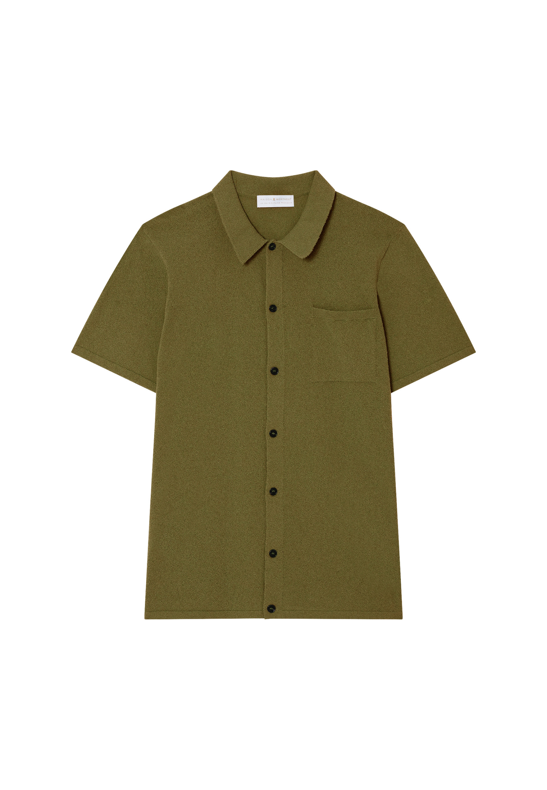 Chemise manches courtes en coton brossé - Dominique