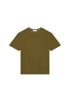 Brushed cotton round neck T-shirt - Don