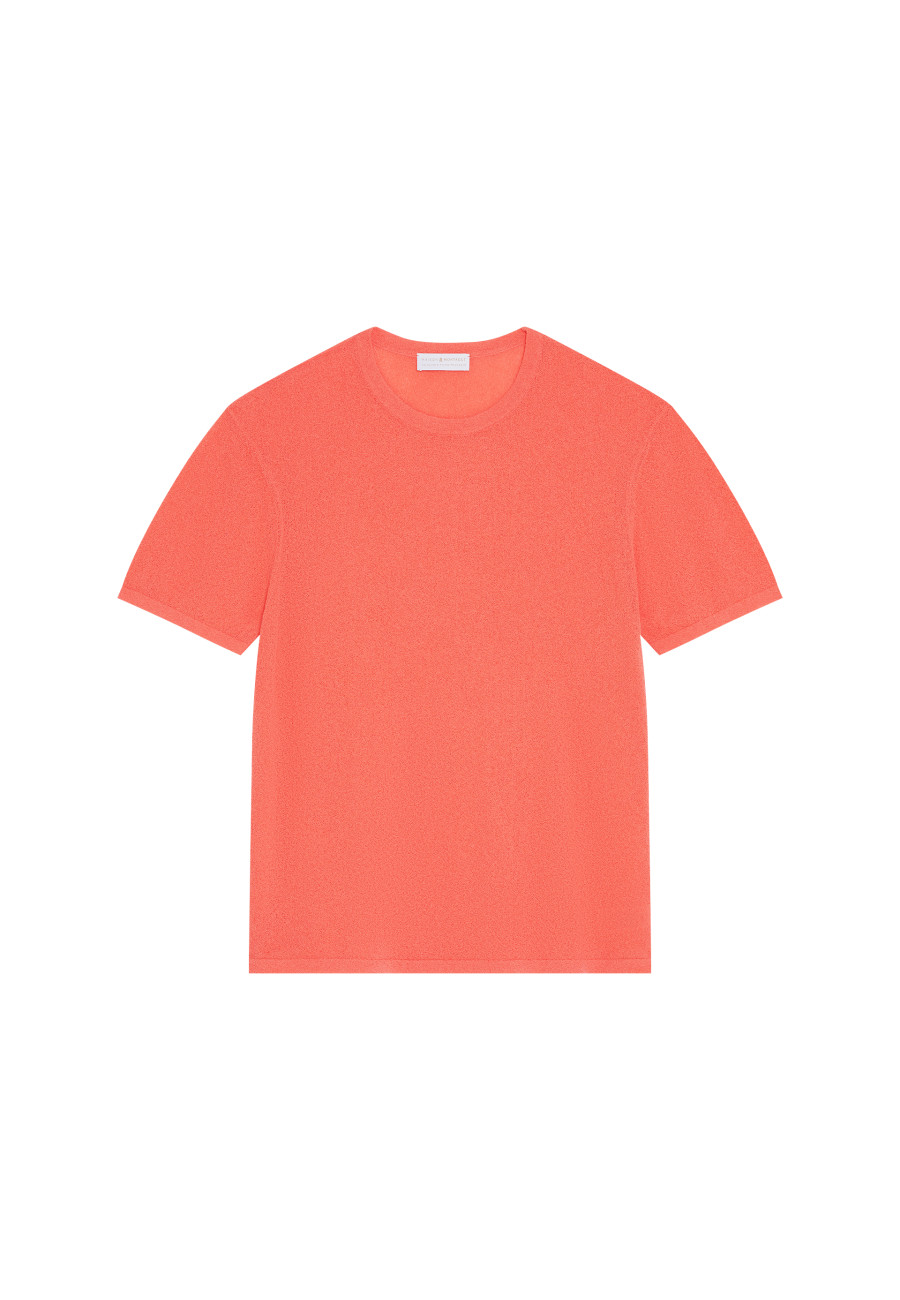 Brushed cotton round neck T-shirt - Don