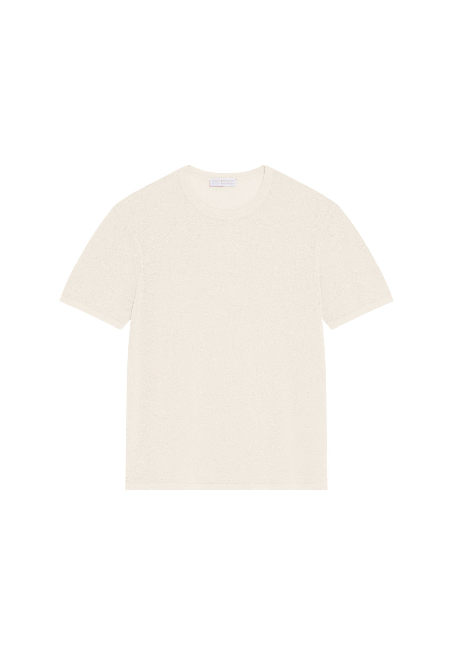 Brushed cotton round neck T-shirt - Don
