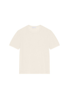 Brushed cotton round neck T-shirt - Don