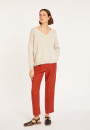 Loose cotton and linen jumper - Thalie