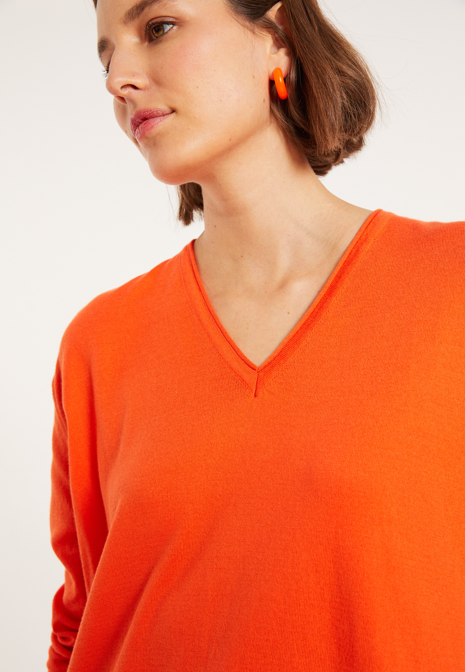 Organic cotton V-neck sweater - Meve