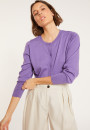 Cotton round neck cardigan - Manel