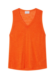 Slub linen tank top - Tahiti