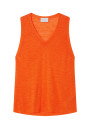 Slub linen tank top - Tahiti
