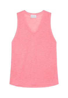 Slub linen tank top - Tahiti
