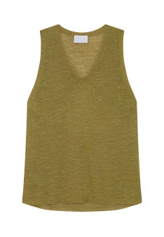 Slub linen tank top - Tahiti