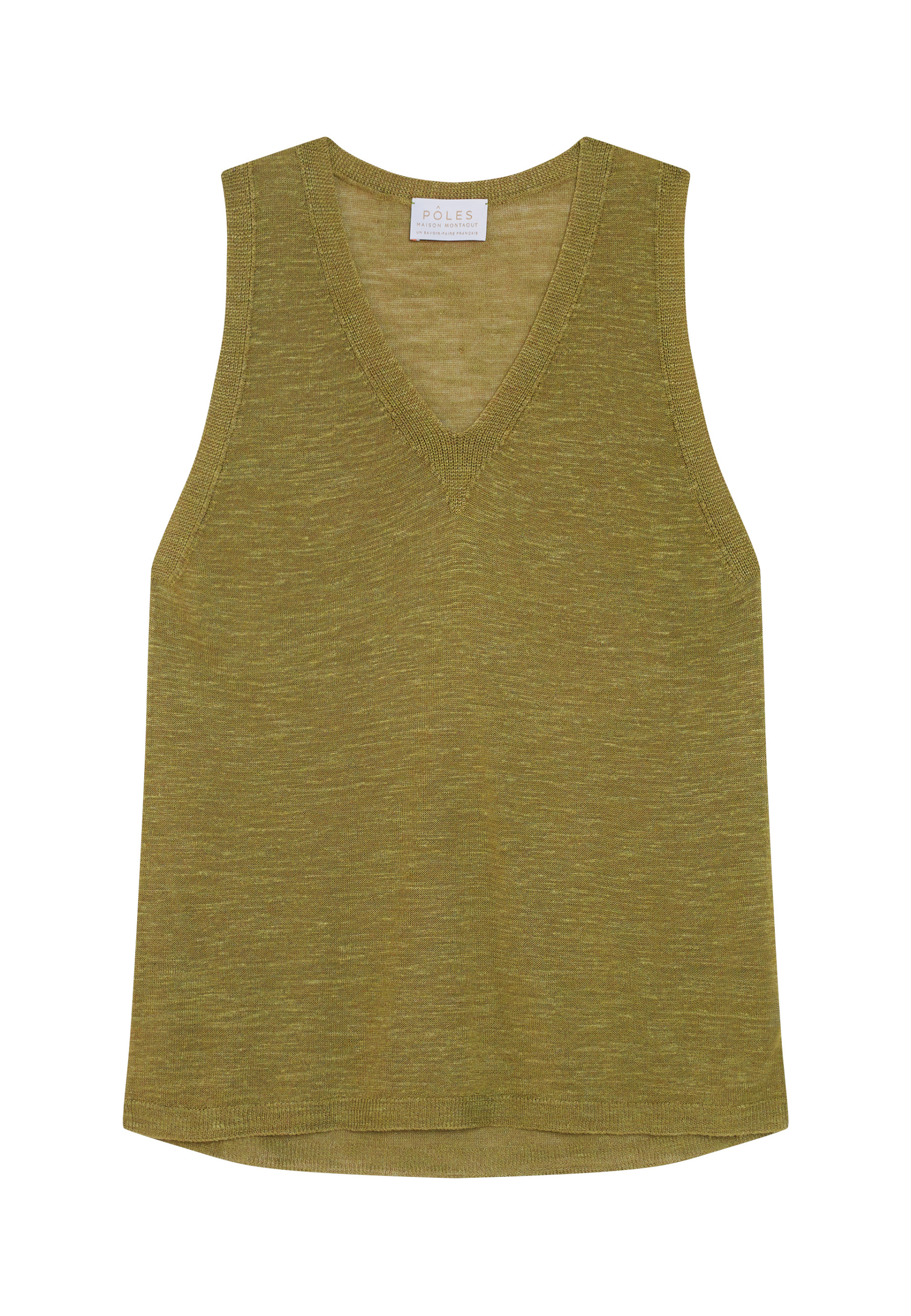 Slub linen tank top - Tahiti