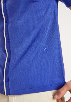 Short-sleeved shirt in Fil Lumière - Roman