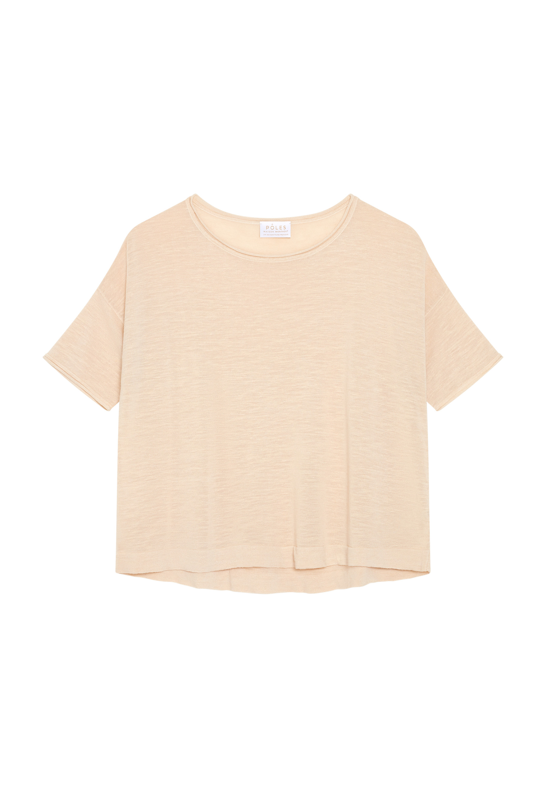Flamed linen full sleeve elbow t-shirt - Taslim