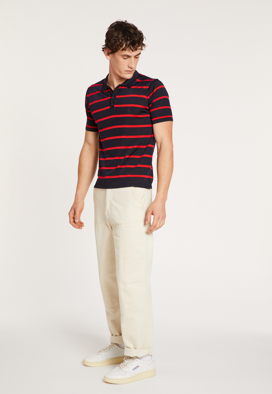 Striped poloshirt Fil Lumière - Harold