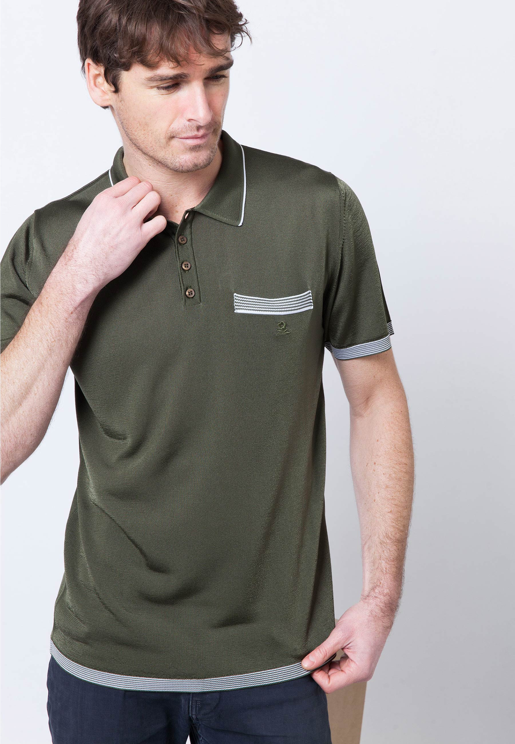 Striped Polo Fil Lumière Laurentin