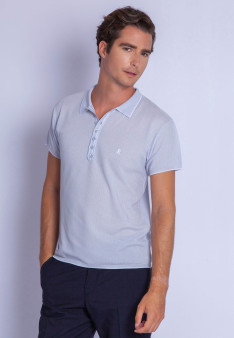 Polo fantaisie Fil Lumière Loic 6051 trèfle- 22 vert moyen