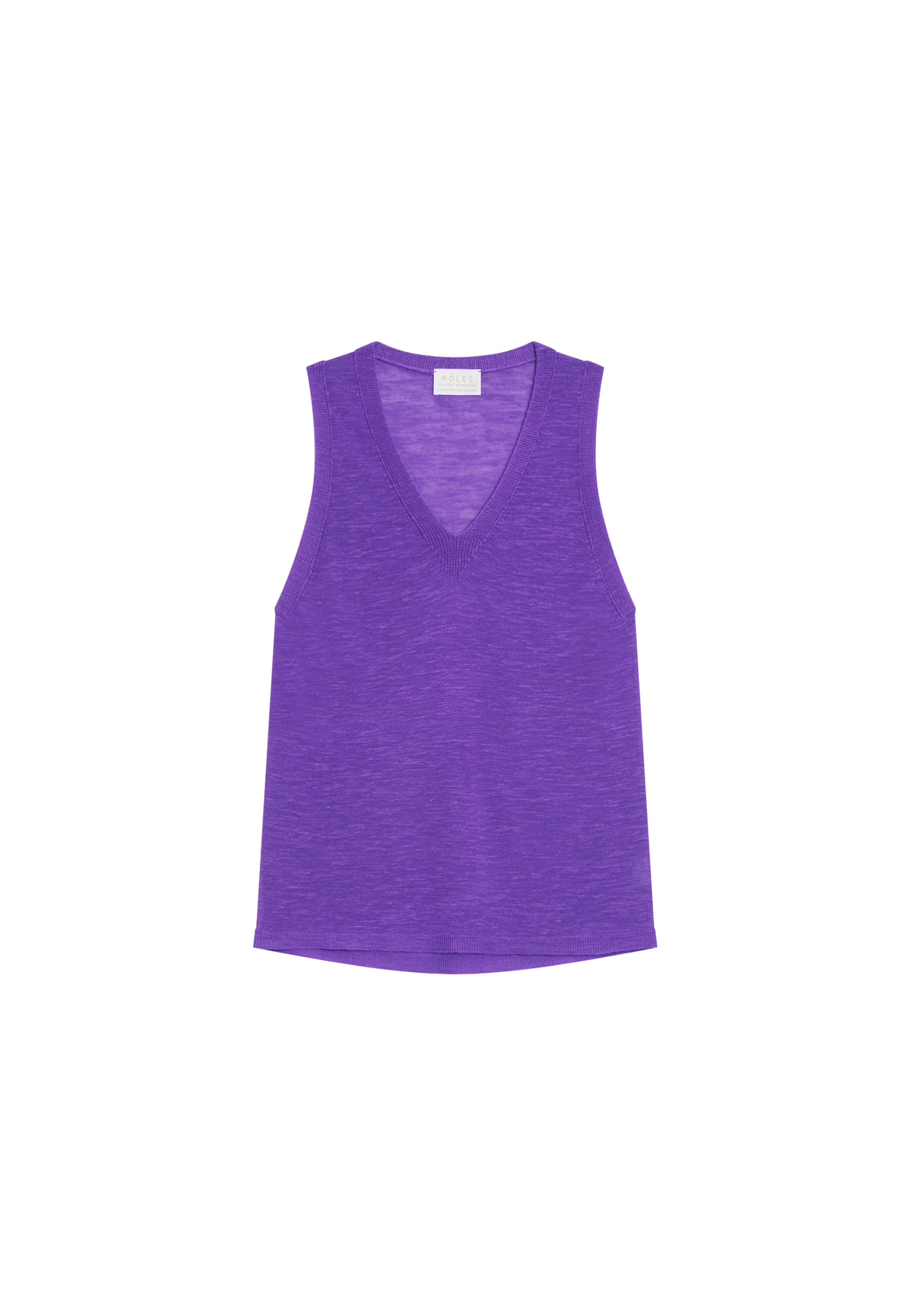 Slub linen tank top - Tahiti