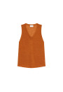 Slub linen tank top - Tahiti