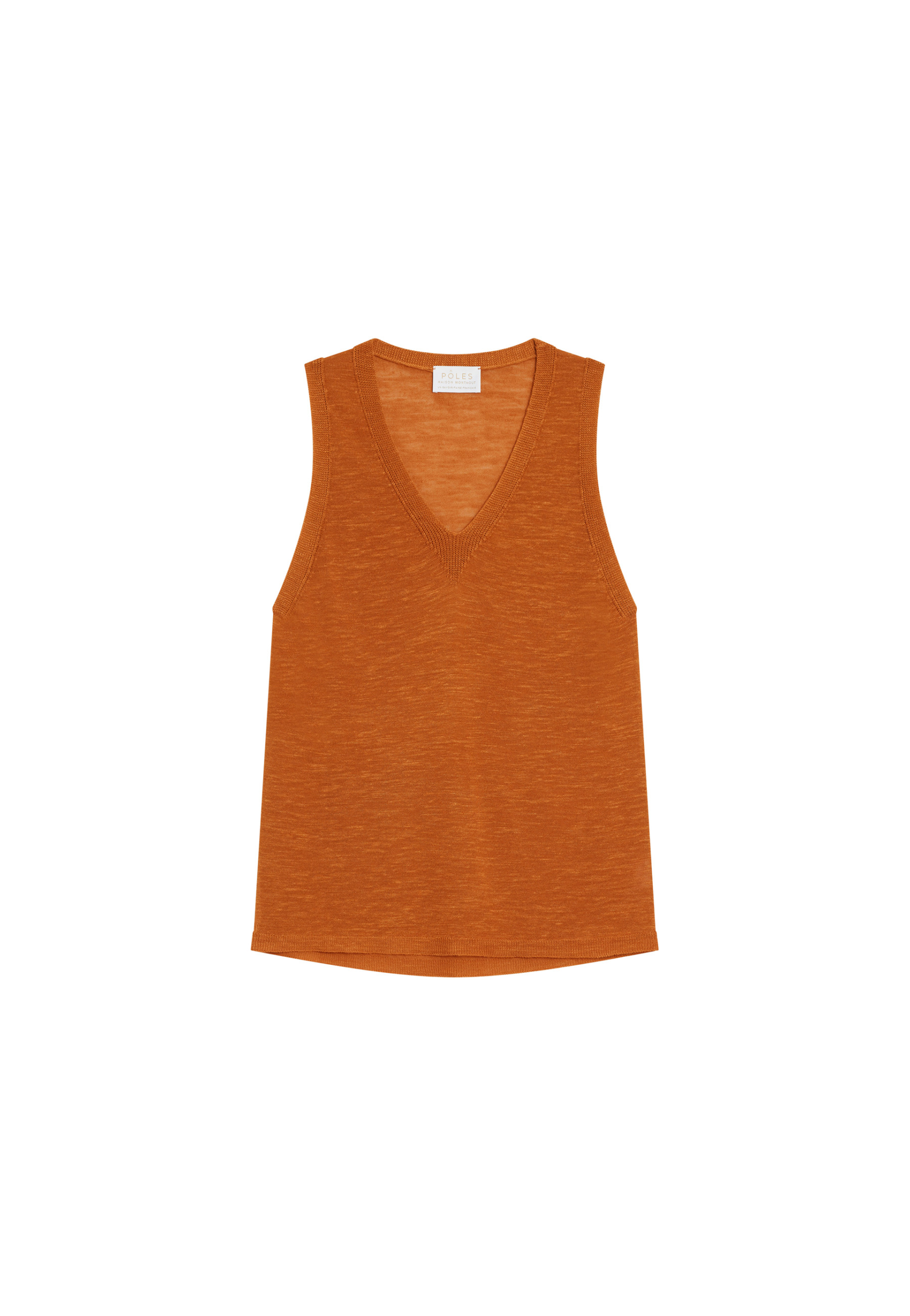 Slub linen tank top - Tahiti