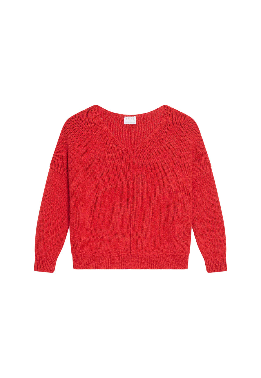 Loose cotton and linen jumper - Nathalie