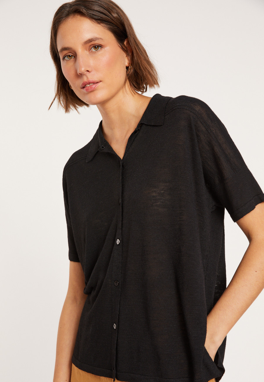Flamed linen blouse - Pablito