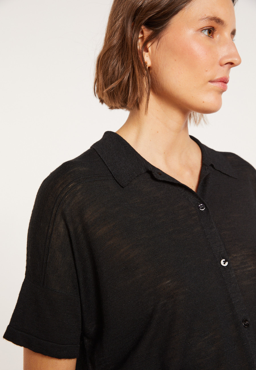 Flamed linen blouse - Pablito