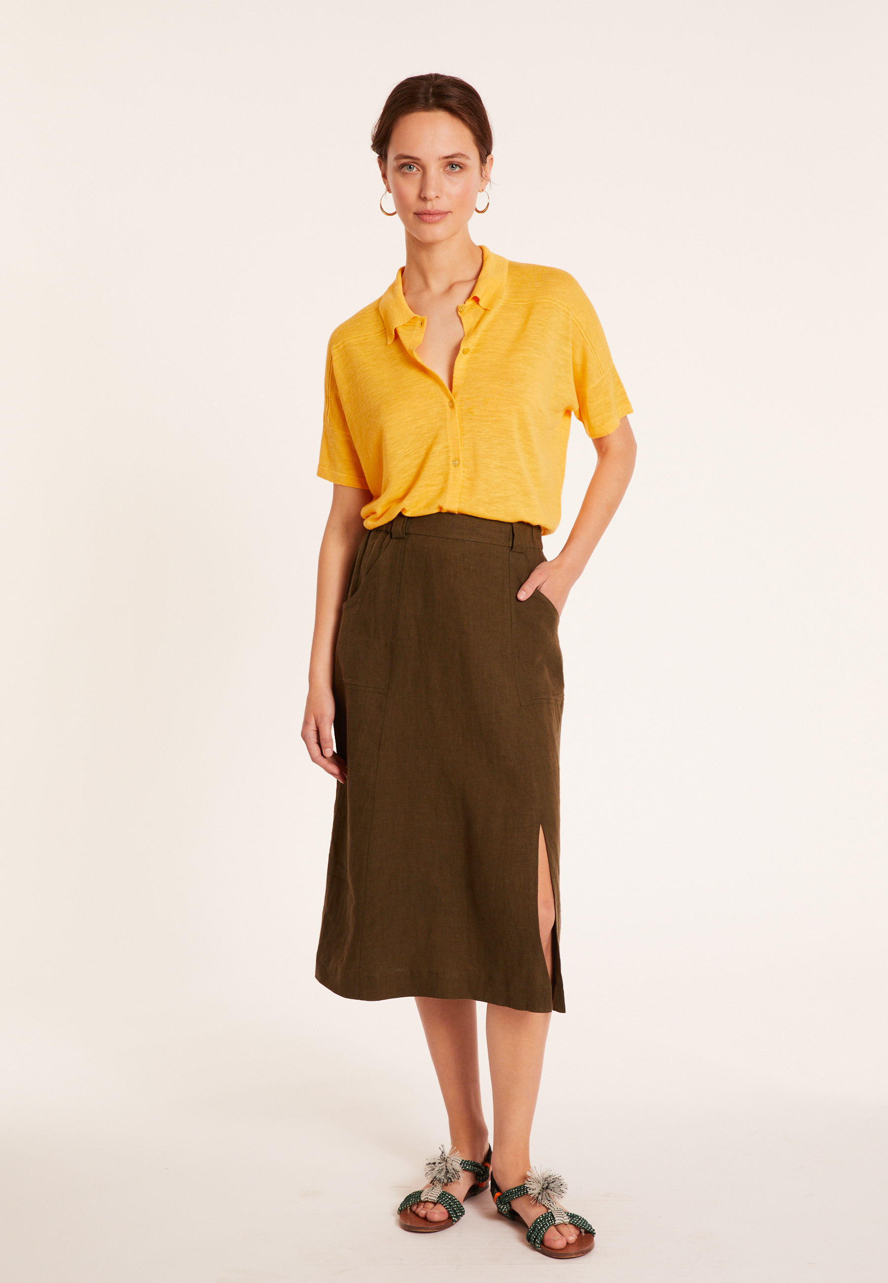 Flamed linen blouse - Pablito