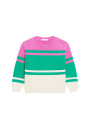 Three-colored cotton sweater - Mavrick