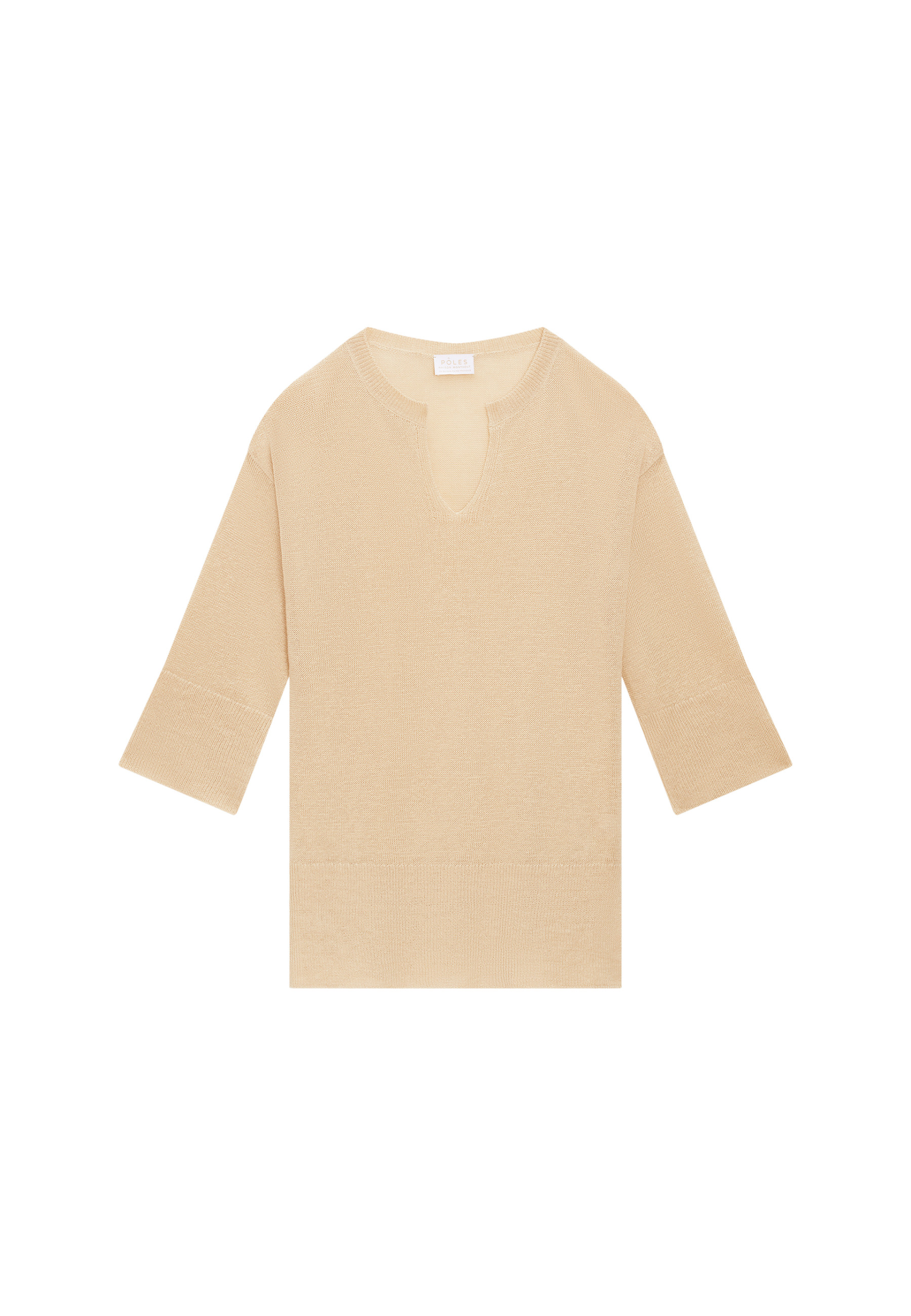 Loose linen V-neck tunic - Marielle