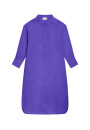 Robe longue col polo en lin - Valerie