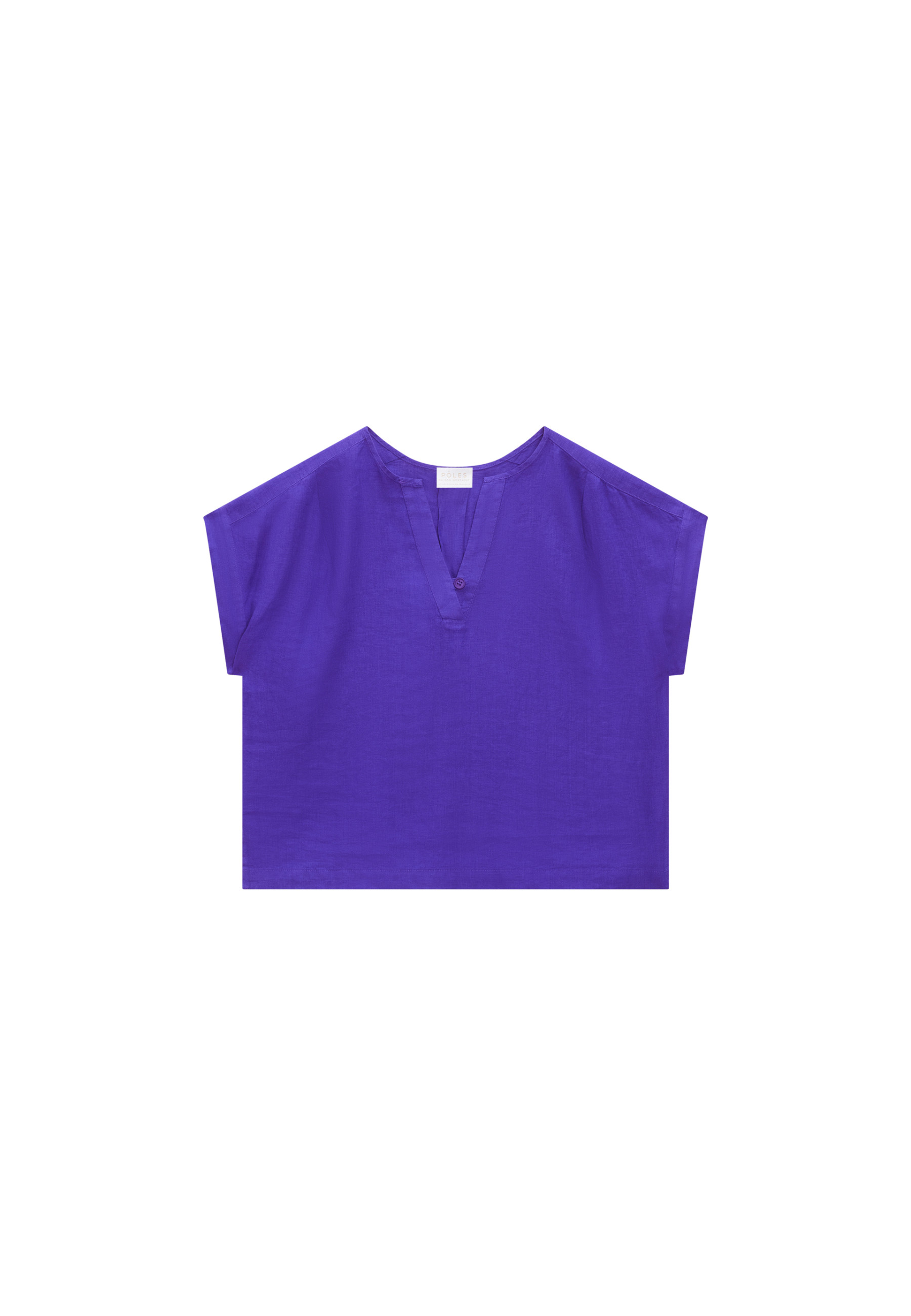 Short sleeve linen blouse - Virginie