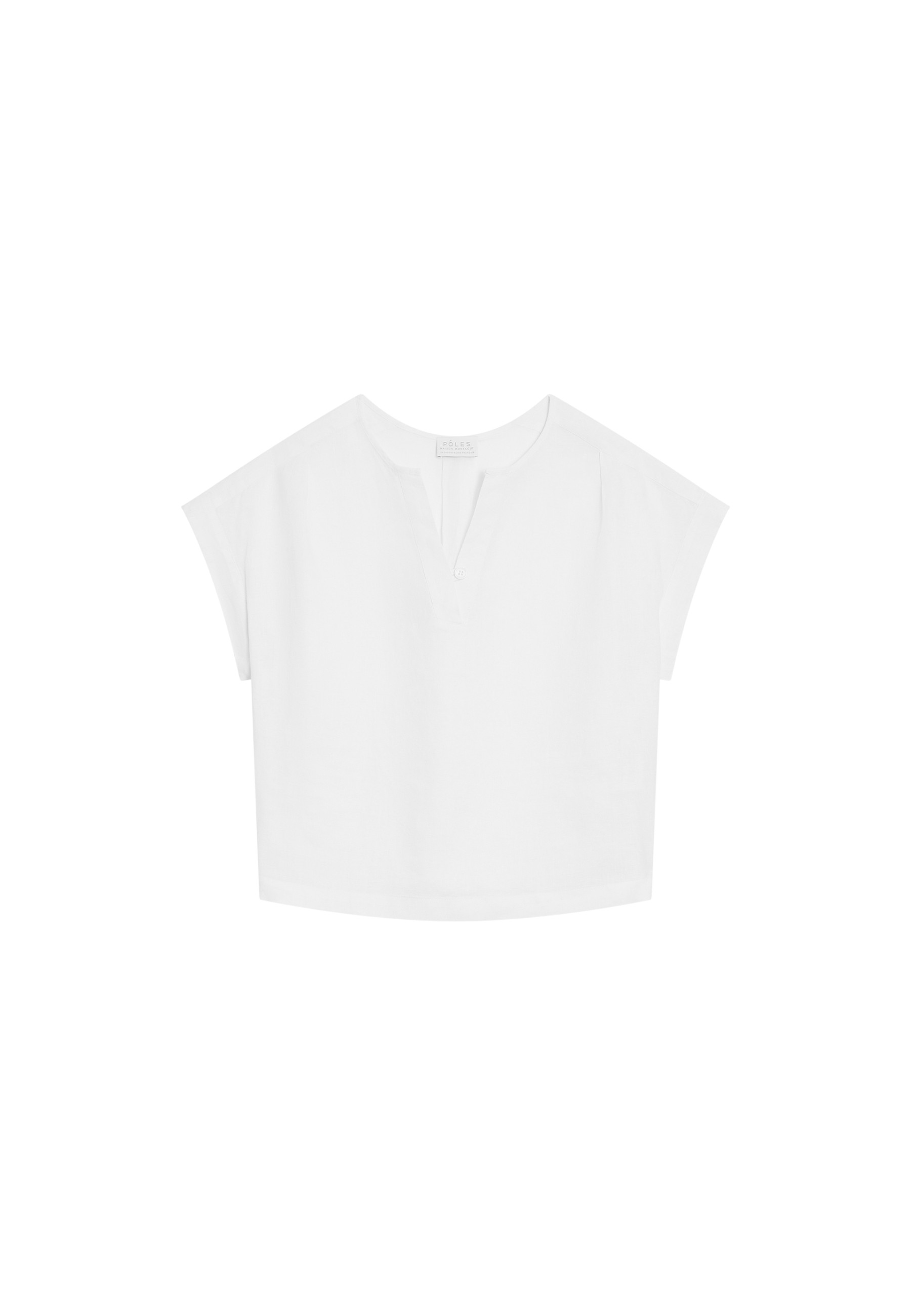 Short sleeve linen blouse - Virginie