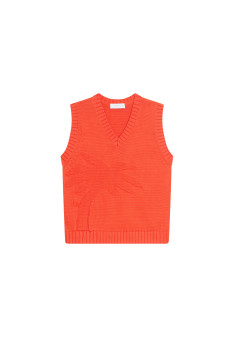 Sleeveless V-neck cotton sweater - Manon