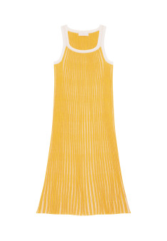 Pleated dress in organic cotton - Melodie