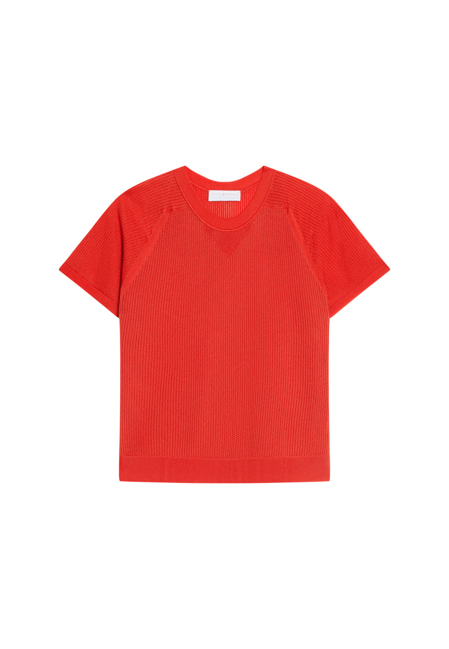 T-shirt à côtes en Fil Lumière - Malory