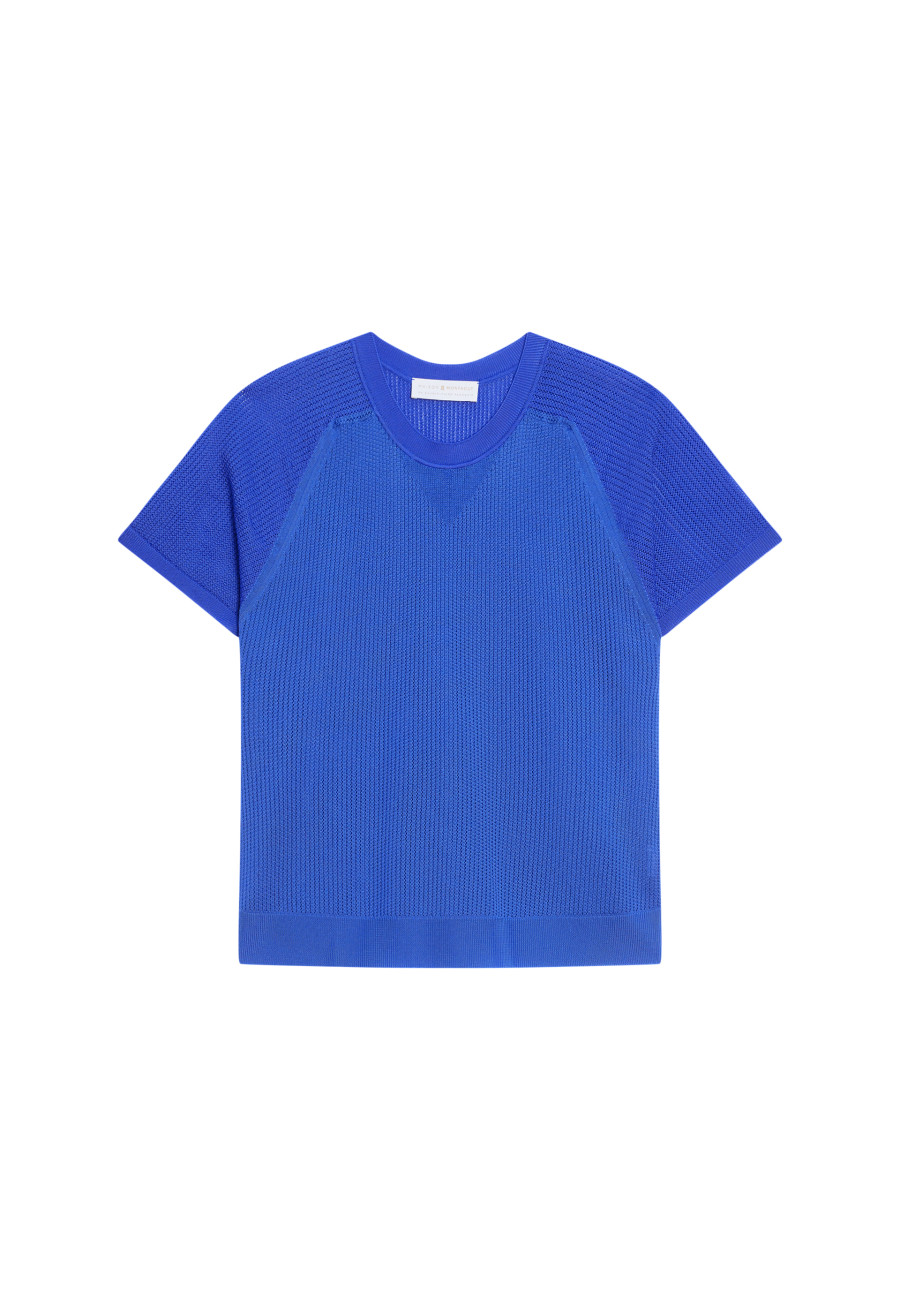 T-shirt à côtes en Fil Lumière - Malory