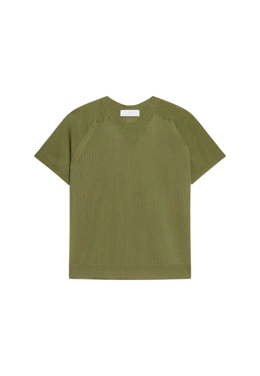 T-shirt à côtes en Fil Lumière - Malory