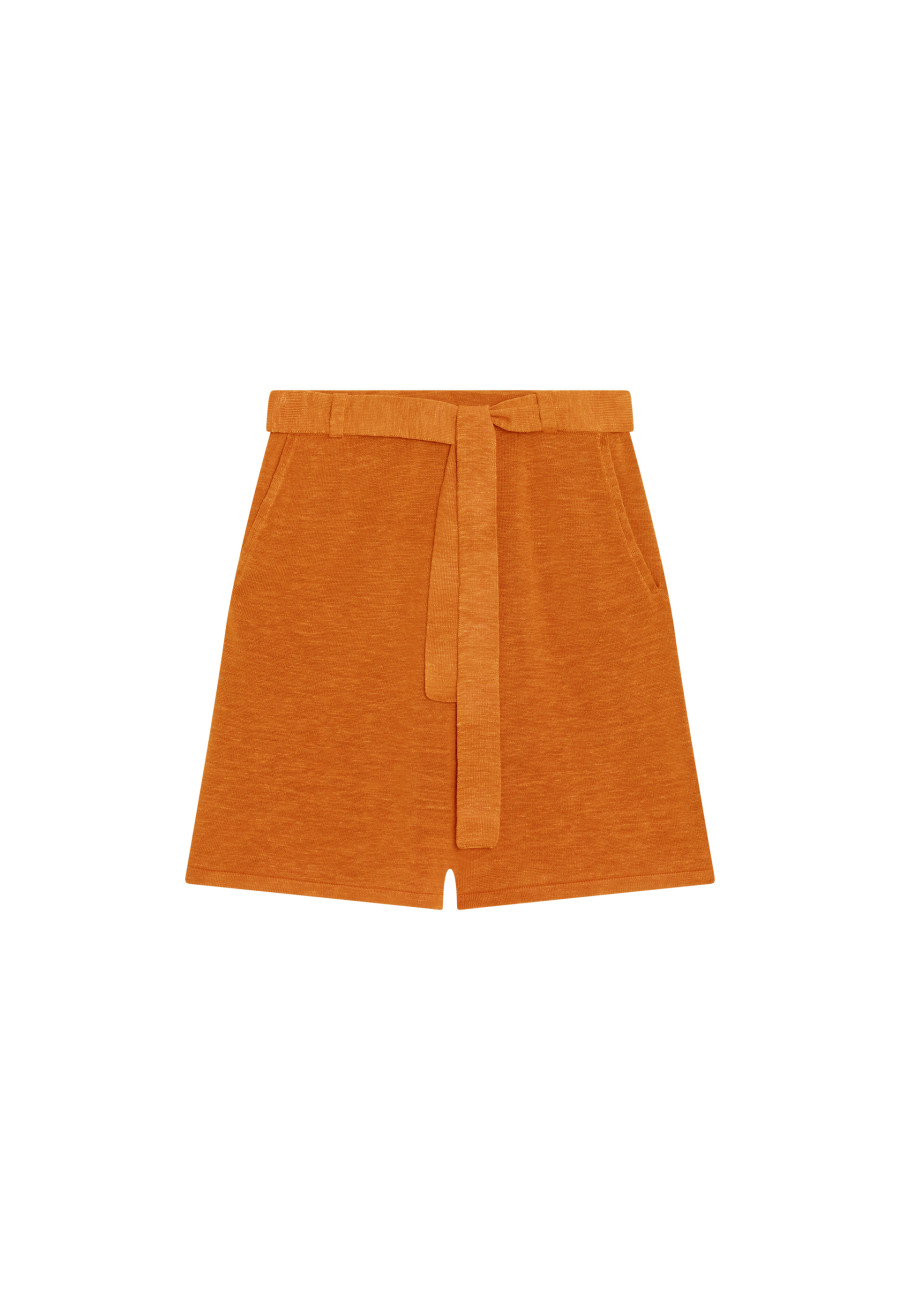 Short fluido em lin flammé - Maceo