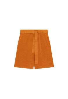 Fluid shorts in flamed linen - Maceo