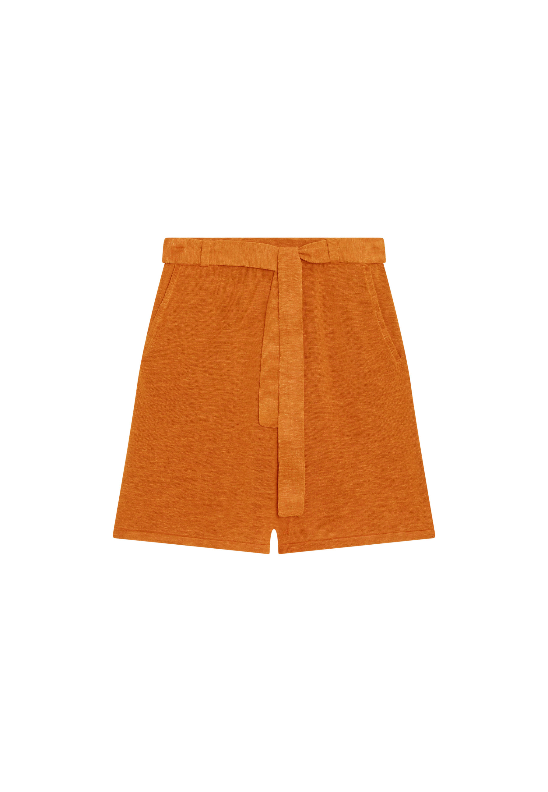 Fluid shorts in flamed linen - Maceo