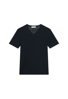 Slub linen V-neck T-shirt - Reuben