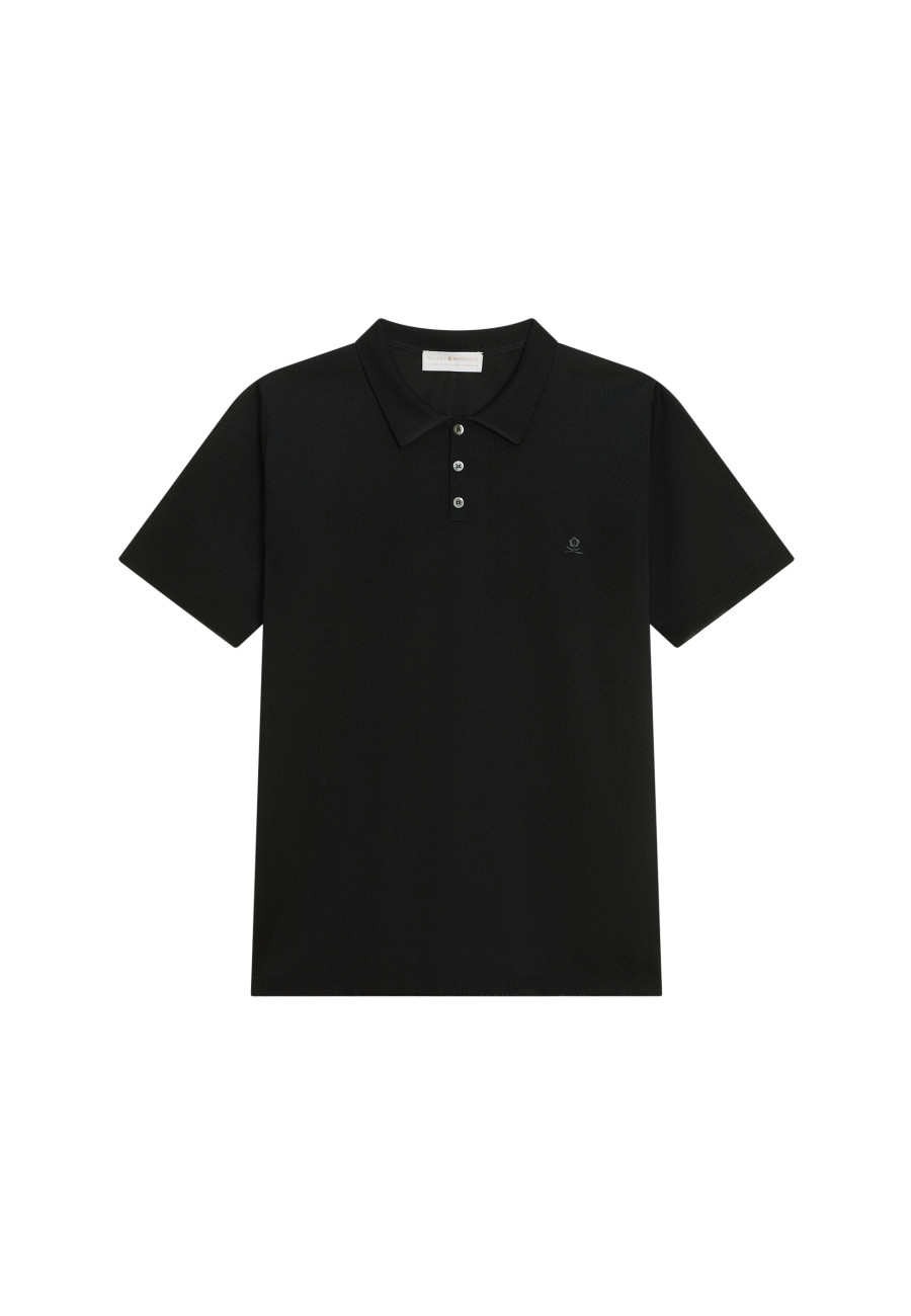 Short-sleeved polo shirt in Fil lumiere - Babar