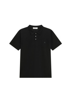 Short-sleeved polo shirt in Fil lumiere - Babar