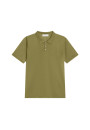 Short-sleeved polo shirt in Fil lumiere - Babar