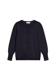 Cotton round neck cardigan - Manel