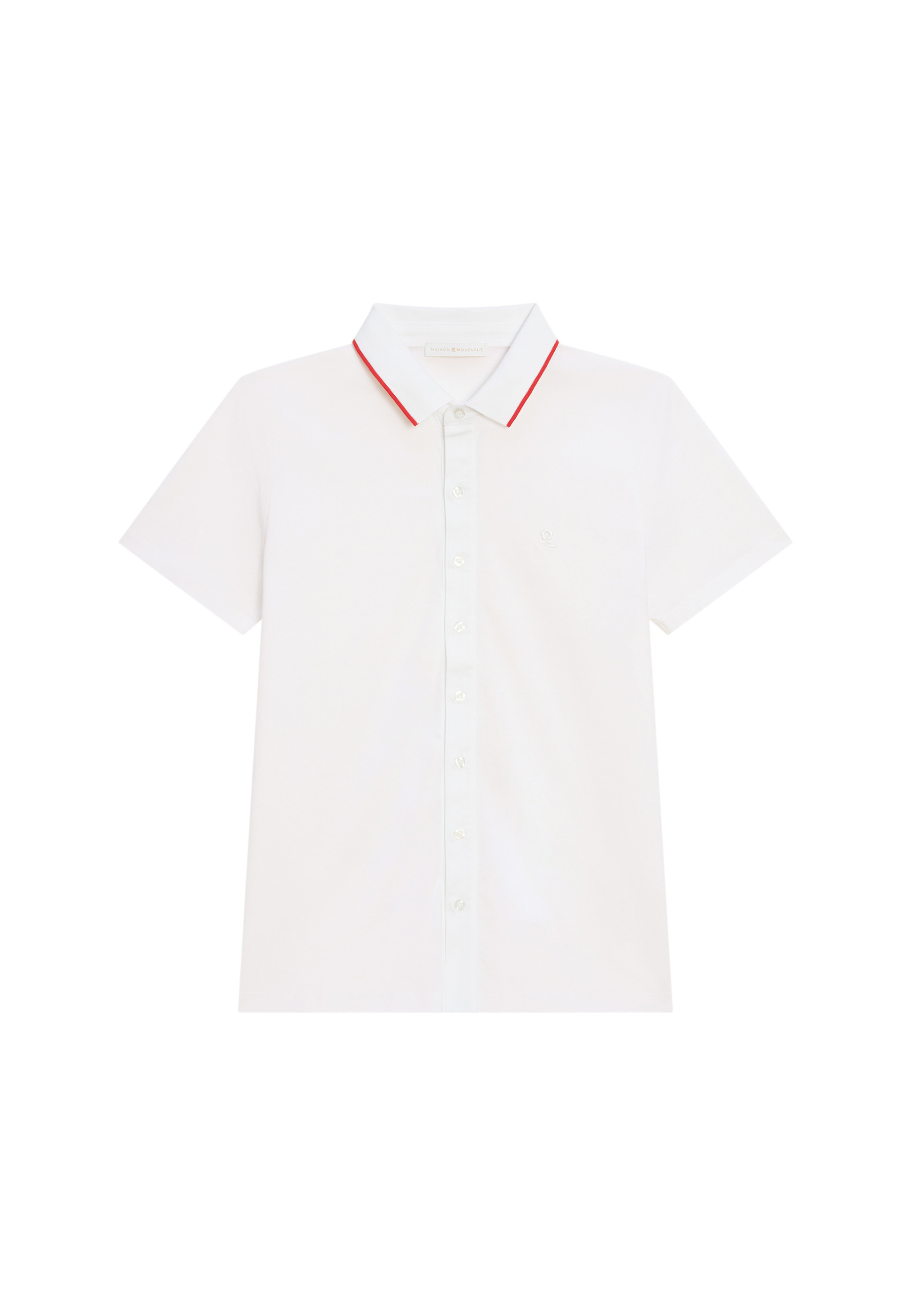 Short-sleeved cotton jersey shirt - Baccara