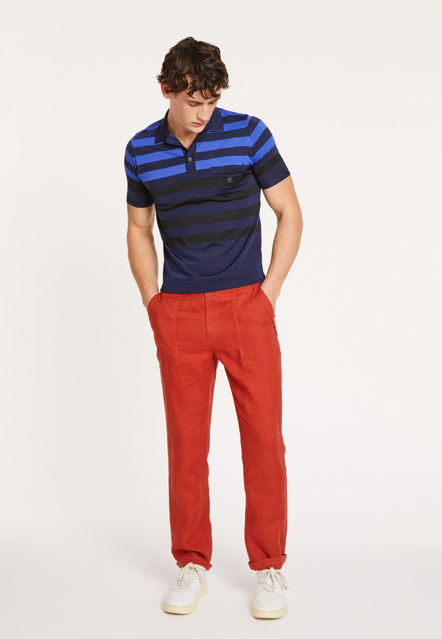 Fil Lumiere striped polo shirt - Frederico