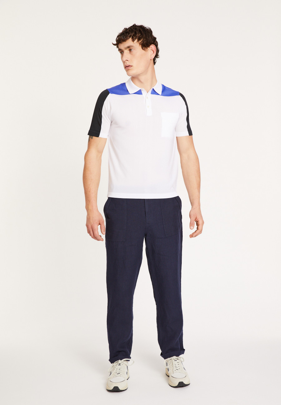 Polo shirt Fil Lumiere tricolore - Fadel